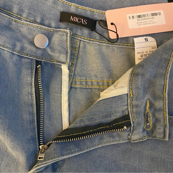 MICAS Women's Light Wash Blue Jeans size S NWT - Picture 6 of 6
